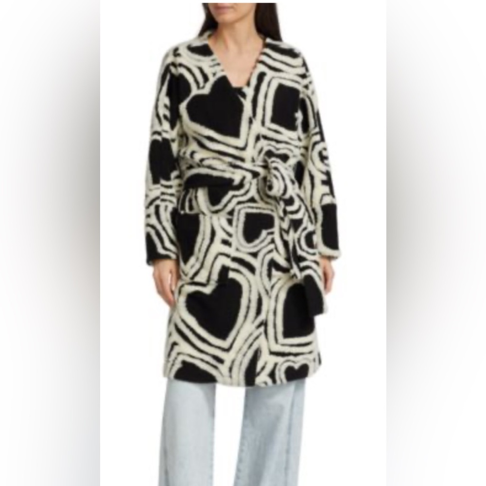 NWT Farm Rio Wild Hearts Fleece Coat